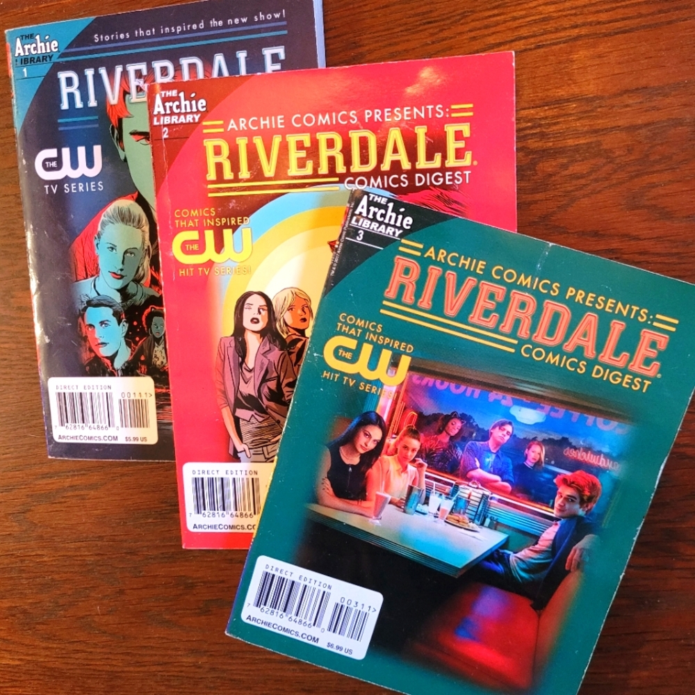 3 Archie Riverdale Comics Digest